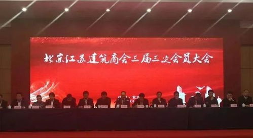 北京江苏建筑商会三届三次会员大会